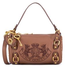 Torebka Juicy Couture. Brązowe torebki klasyczne Juicy Couture, bez wzorów, klasyczne, bez dodatków. Za 289.99 zł.