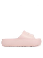 Tommy Jeans Klapki Tjw Chunky Pool Slide Ess EN0EN02879 Różowy. Czerwone klapki Tommy Jeans, bez wzorów, z jeansu, bez obcasa, bez zapięcia. Za 149.99 zł.