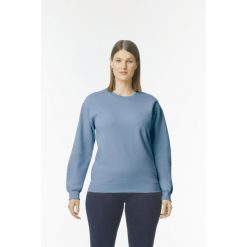Bluza z okrągłym dekoltem Gildan Midweight Softstyle. Niebieskie bluzy bez kaptura GILDAN, s, bez wzorów, z bawełny, bez kaptura. Za 125.00 zł.