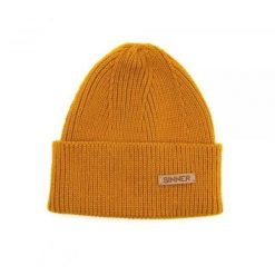 Czapka SINNER Maka Beanie, pomarańczowa. Brązowe czapki zimowe SINNER, bez wzorów, sportowe. Za 230.00 zł.