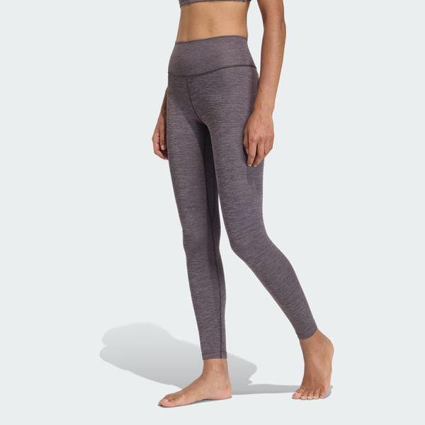 Legginsy All Me 7/8. Brązowe legginsy adidas, bez wzorów, z elastanu. Za 279.00 zł.