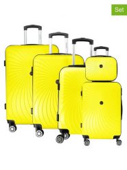 Geographical Norway 5-częściowy zestaw "Sunlighteo" w kolorze żółtym rozmiar: onesize. Żółte walizki Geographical Norway. Za 543.99 zł.