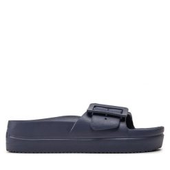 Klapki Big Star Shoes. Niebieskie klapki BIG STAR SHOES, bez wzorów, retro, bez obcasa, bez zapięcia. Za 49.99 zł.
