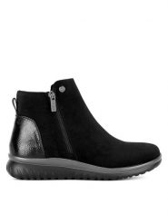 Go Soft Botki WS2P267-01 Czarny. Czarne botki GO SOFT, bez wzorów, bez obcasa, na płaskiej podeszwie, bez zapięcia. Za 143.99 zł.