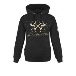 Bluza jeździecka damska JD Attack Judie. Czarne bluzy JD ATTACK, xs, bez wzorów, z bawełny, bez ramiączek, z kapturem. Za 229.00 zł.