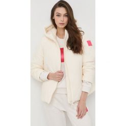 Armani Exchange kurtka 6LYB08.YNVUZ damska kolor beżowy zimowa. Brązowe kurtki Armani Exchange, na zimę, l, bez wzorów, z kapturem. W wyprzedaży za 919.99 zł.