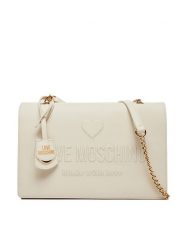 LOVE MOSCHINO Torebka JC4113PP1ML1011A Écru. Torebki klasyczne Love Moschino, bez wzorów, ze skóry, bez dodatków. Za 609.99 zł.
