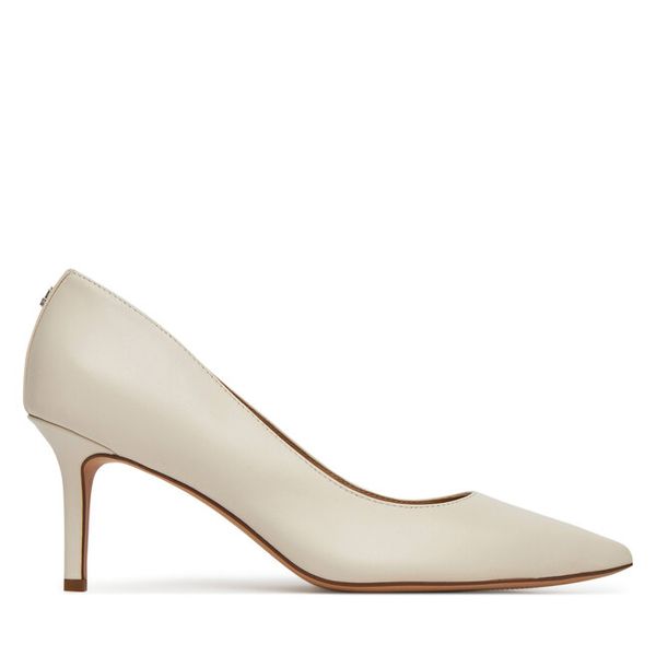 Szpilki LAUREN RALPH LAUREN. Białe szpilki Lauren Ralph Lauren, bez wzorów, bez obcasa, na szpilce, bez zapięcia. Za 469.99 zł.