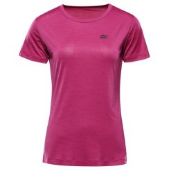 Koszulka damska turystyczna szybkoschnąca Alpine Pro Basika. Niebieskie t-shirty sportowe Alpine Pro, l, bez wzorów, z elastanu, bez ramiączek, do biegania. Za 99.00 zł.