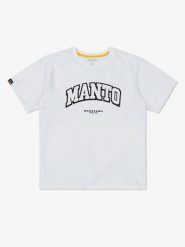 Koszulka sportowa MANTO Warszawa oversize z krótkim rękawem. Białe t-shirty sportowe MANTO, xl, bez wzorów, z bawełny, bez ramiączek. Za 62.99 zł.