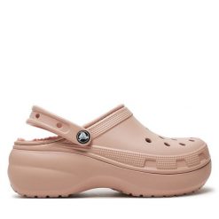 Klapki Crocs. Czerwone klapki Crocs, bez wzorów, bez obcasa, bez zapięcia. Za 239.99 zł.