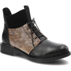 Czarne Botki Lemar Damskie Eleganckie Obuwie. Czarne botki Lemar, bez wzorów, eleganckie, bez obcasa, bez zapięcia. Za 379.00 zł.