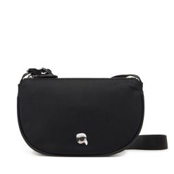 Torebka KARL LAGERFELD. Czarne listonoszki KARL LAGERFELD, bez wzorów, bez dodatków. Za 449.99 zł.