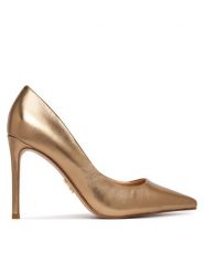 Steve Madden Szpilki Thrive Pump 11003887 Złoty. Żółte szpilki Steve Madden, bez wzorów, ze skóry, bez obcasa, na szpilce, bez zapięcia. Za 519.99 zł.