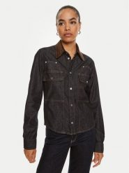 Pinko Koszula jeansowa Coro 103879 A20N Granatowy Regular Fit. Niebieskie koszule Pinko, bez wzorów, z bawełny, bez kołnierzyka, bez ramiączek. Za 539.99 zł.