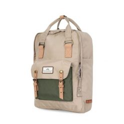 Plecak na laptopa Doughnut Macaroon Large Jungle Series - beige. Brązowe plecaki Doughnut, bez wzorów, bez dodatków. Za 345.99 zł.
