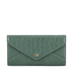 Portfel GINO ROSSI. Zielone portfele Gino Rossi, bez wzorów. Za 99.99 zł.