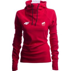 Bluza funkcyjna damska Polska Pyeongchang 2018 TSDLF901 - czerwony wiśniowy. Bluzy z kapturem marki 4f. Za 149.99 zł.