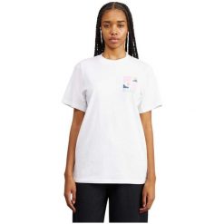 Koszulka damska Ellesse Fortunata. Białe t-shirty sportowe Ellesse, bez wzorów, z bawełny, bez ramiączek. Za 78.99 zł.