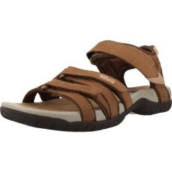 Sandały TEVA W TIRRA Jasnobrązowy. Brązowe sandały Teva, bez wzorów, ze skóry, sportowe, bez obcasa, bez zapięcia. Za 347.99 zł.