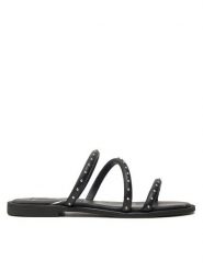 Pepe Jeans Klapki Hayes Park PLS90645 Czarny. Czarne klapki Pepe Jeans, bez wzorów, z jeansu, bez obcasa, bez zapięcia. Za 299.99 zł.