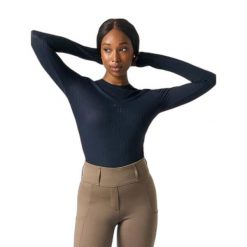 Sweter damski PS of Sweden Leandra. Niebieskie swetry PS OF SWEDEN, na zimę, bez wzorów, eleganckie, bez ramiączek. Za 379.00 zł.