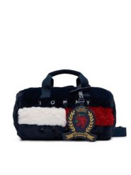 Tommy Jeans Torebka Tjw Archive Fur Micro Duffle AW0AW19080 Granatowy. Niebieskie torebki klasyczne Tommy Jeans, bez wzorów, z jeansu, bez dodatków. Za 449.99 zł.