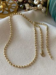 Luseera Pozłacany naszyjnik - dł. 45 cm rozmiar: onesize. Żółte naszyjniki Luseera, z materiału, pozłacane. Za 43.99 zł.