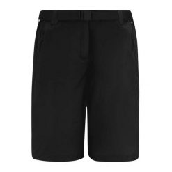 Damskie szorty bermudzkie Regatta Xert Stretch. Czarne szorty Regatta, bez wzorów, sportowe. Za 245.00 zł.