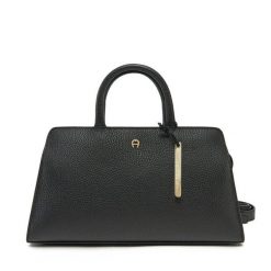 Torebka Aigner. Czarne torebki klasyczne Aigner, bez wzorów, klasyczne, bez dodatków. Za 3,859.00 zł.