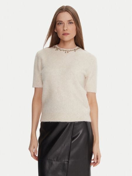 KAOS Sweter RI1NT071 Écru Regular Fit. Swetry KAOS, xl, bez wzorów, z syntetyku, bez ramiączek. Za 809.99 zł.