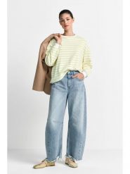 Rich & Royal Bluza w kolorze biało-żółtym rozmiar: XL. Białe bluzy Rich & Royal, xl, bez wzorów, z bawełny, bez kaptura. Za 150.72 zł.