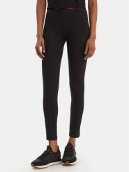 HUGO Legginsy 50556812 Czarny Slim Fit. Czarne legginsy Hugo, bez wzorów, z bawełny. Za 229.99 zł.