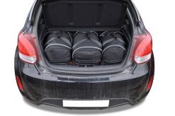 Torby Do Bagażnika Hyundai Veloster Coupe 2011-2014 3Szt Kjust. Czarne torby podróżne KJUST, bez wzorów, z kauczuku. Za 1,026.00 zł.