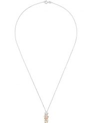 DIAMANTA Srebrny naszyjnik "Ikebana" z diamentową zawieszką - dł. 42 cm rozmiar: onesize. Szare naszyjniki DIAMANTA, z materiału, z diamentem, srebrne. Za 1,165.99 zł.