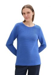 Tom Tailor Sweter w kolorze niebieskim rozmiar: M. Niebieskie swetry Tom Tailor, m, bez wzorów, z bawełny, bez ramiączek. Za 101.23 zł.