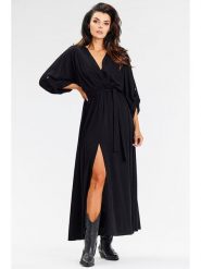 Awama Sukienka w kolorze czarnym rozmiar: XL. Czarne sukienki Awama, xl, bez wzorów, bez kołnierzyka, bez ramiączek, maxi. Za 164.99 zł.