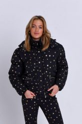 Kurtka Puchowa OOSC - Lśniąca Gwiazda. Czarne kurtki narciarskie OOSC, na zimę, l, bez wzorów, z materiału, z kapturem, narciarskie, primaloft. Za 1,592.99 zł.