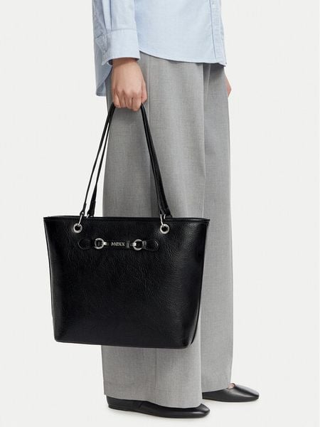 MEXX Torebka EO-MEXX-L-026-10 Czarny. Czarne shopper bag Mexx, bez wzorów, bez dodatków. Za 229.99 zł.