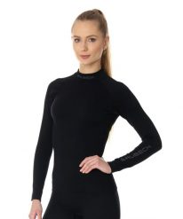 Bluza damska termoaktywna Brubeck EXTREME THERMO. Czarne bluzy Brubeck, l, bez wzorów, z dzianiny, bez ramiączek, bez kaptura. Za 219.99 zł.