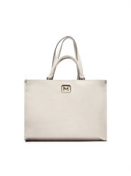 Marella Torebka Varenna 6516103502 Biały. Białe shopper bag Marella, bez wzorów, ze skóry, bez dodatków. Za 1,439.00 zł.