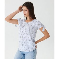 Bluzka z wiązanymi rękawami - Niebieski. Bluzki marki House. Za 39.99 zł.