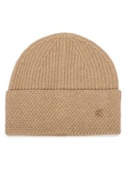 Calvin Klein Czapka LV04F8118G Beżowy. Brązowe czapki zimowe Calvin Klein, bez wzorów, z wełny. Za 169.99 zł.