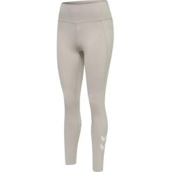 Damskie wysokie legginsy Hummel MT Grace. Szare legginsy Hummel, bez wzorów, z materiału, sportowe. Za 254.50 zł.