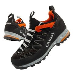 Buty trekkingowe damskie Aku Tengu Low Gore-tex. Czarne buty trekkingowe Aku, z gore-texu, bez zapięcia. Za 641.29 zł.