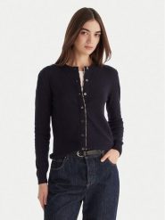 Barbour Kardigan Pendle LKN1076NY78 Granatowy Regular Fit. Niebieskie swetry Barbour, bez wzorów, z bawełny, bez ramiączek. Za 639.99 zł.