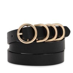 Pasek Damski Jenny Fairy. Czarne paski Jenny Fairy, bez wzorów. Za 39.99 zł.