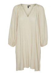 Vero Moda Tunika "Lova" w kolorze beżowym rozmiar: S. Brązowe tuniki Vero Moda, s, bez wzorów, z wiskozy, bez kołnierzyka, bez ramiączek. Za 123.95 zł.