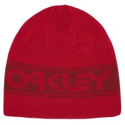Czapka Zimowa Oakley unisex TNP Reversible Beanie. Czerwone czapki zimowe Oakley, bez wzorów, sportowe. Za 45.99 zł.