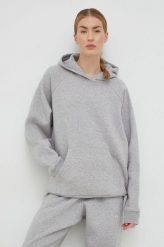 Adidas bluza damska kolor szary z kapturem melanżowa. Szare bluzy adidas, l, bez wzorów, z bawełny, z kapturem. Za 329.99 zł.